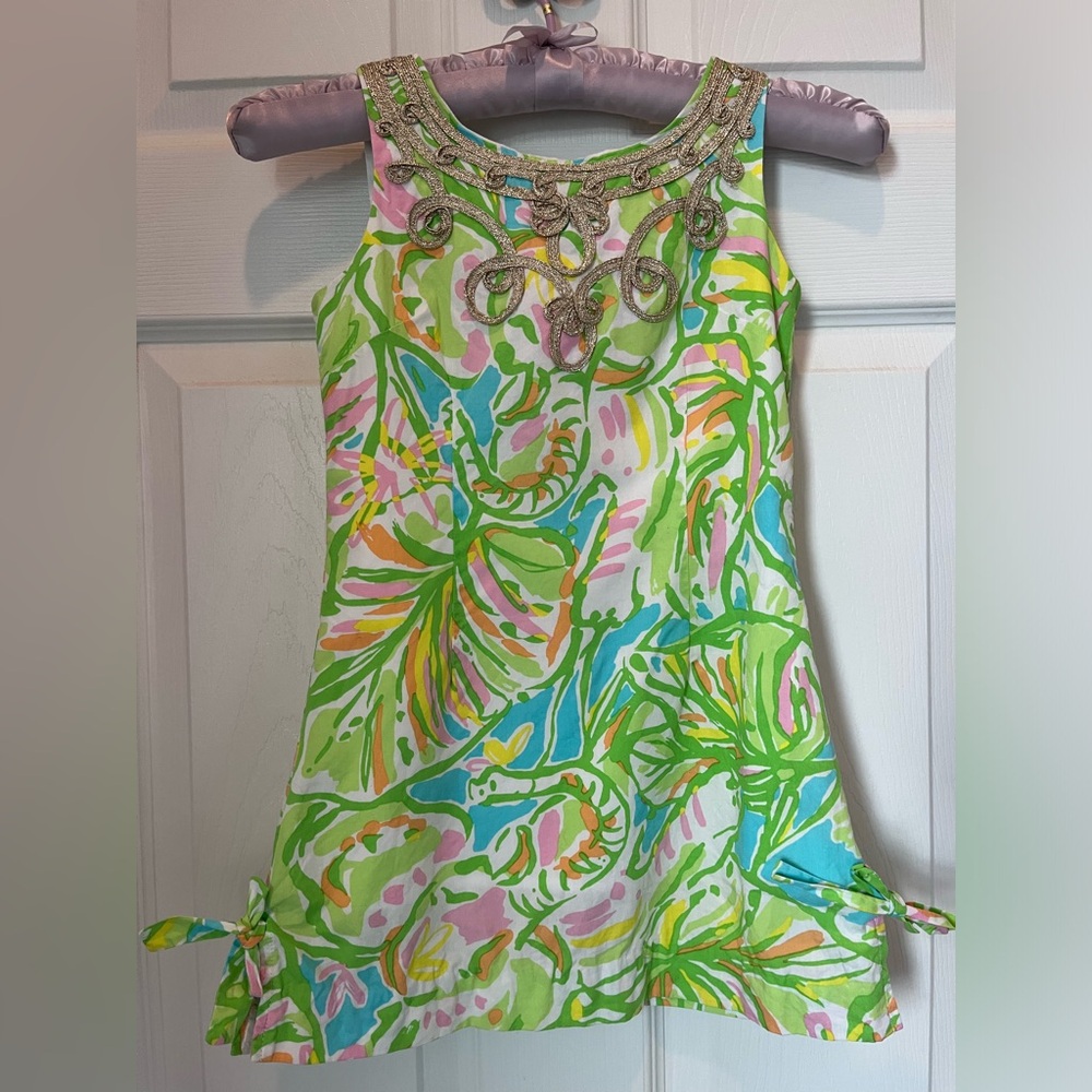 Vintage Pink Label Lilly Pulitzer Girls Sheath Dress